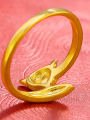 thumb Copper Alloy Gold Plated Simple style Fox Ring 2