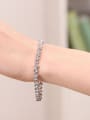 thumb Fashion Cubic White Rhinestones-covered Alloy Bracelet 1