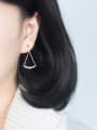 thumb Trendy Triangle Design S925 Silver Drop Earrings 1