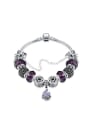 thumb Fashion Purple Glass Personalized Bracelet 0