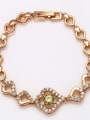 thumb Copper Alloy 18k Gold Plated Fashion Zircon Bracelet 2