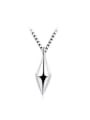 thumb Delicate 925 Silver Bullet Shaped Necklace 0
