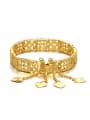 thumb 18K Gold Plated Heart shapes Hollow Bracelet 0