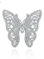 thumb Copper inlaid AAA zircon delicate butterfly brooch 0