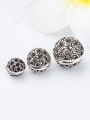 thumb 925 Sterling Silver With Antique Silver Plated Trendy Round Charms 1