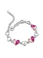 thumb Fashion austrian Crystals Heart Alloy Bracelet 0