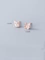 thumb 925 Sterling Silver With Cubic Zirconia Classic Swan Stud Earrings 3