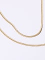 thumb Titanium With Gold Plated Simplistic Short Snake Chain 3
