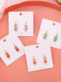 thumb Alloy With Rose Gold Plated Cute Friut Ice Cream Drop Earrings 0