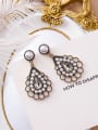 thumb Alloy With Antique Silver Plated Vintage Retro palace Chandelier Earrings 0