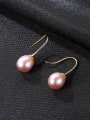 thumb Sterling silver natural freshwater pearl minimalist earrings 3