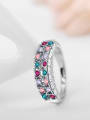 thumb Exquisite Colorful Austria Crystal Geometric Shaped Ring 1