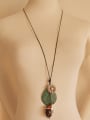 thumb Flower Shaped Artificial Leather Necklace 2