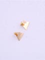 thumb Titanium With Gold Plated Simplistic Triangle Stud Earrings 2