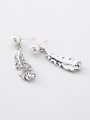 thumb Alloy With Platinum Plated Simplistic Leaf Drop Earrings 1