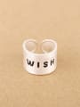 thumb Personalized WISH Silver Opening Ring 0