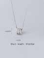 thumb 925 Sterling Silver With Cubic Zirconia  Simplistic Star Necklaces 3