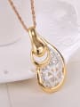 thumb Alloy Imitation-gold Plated Fashion Rhinestones Grid Two Pieces Jewelry Set 1