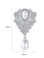 thumb Popular AAA zircon pearl flower breastplate gift 3