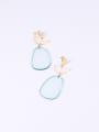 thumb Alloy With Rose Gold Plated Simplistic Geometric Drop Earrings 4