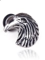 thumb Stainless Steel With Antique Silver Plated Trendy Animal eagle Stud Earrings 0