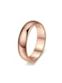 thumb Unisex Classical Simple Smooth Copper Ring 1