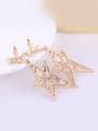 thumb Exaggerated Irregular Star Opal stones Alloy Drop Earrings 1