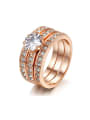 thumb Hot Selling Three Color Plated Fashion Ring 1