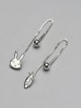 thumb Cute Animal Shaped Silver Drop Earring 0