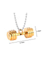 thumb Fashion Dumbbell Necklace 2