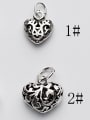 thumb 925 Sterling Silver With Antique Silver Plated Personality Heart Charms 2