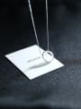 thumb Simple Ring Silver Women Necklace 2