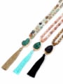 thumb Crystal Beads Western Style Retro Sweater Necklace 3