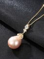 thumb Sterling Silver Natural Baroque Pearl Necklace 2