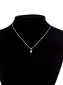 thumb Delicate 925 Silver Bullet Shaped Necklace 1