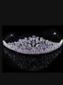 thumb Micro crown bride wedding crown inlaid CZ Crystal Tiara hair accessories 0