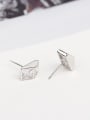 thumb Simple Tiny Zircon Stud Earrings 3