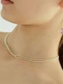 thumb Titanium With Gold Plated Simplistic Chain Necklaces 1