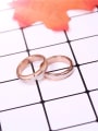 thumb Two Colors Simple Lover Ring 0