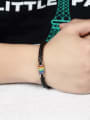 thumb Fashion Colorful Rainbow Titanium Artificial Leather Bracelet 1