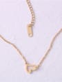 thumb Titanium With Gold Plated Simplistic Smooth Heart Necklaces 0
