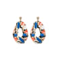 thumb Alloy With Rose Gold Plated Simplistic Geometric Drop Earrings 0