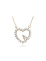 thumb Love Heart -shaped Zircons Women Necklace 0