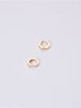 thumb Titanium With Gold Plated Simplistic Smooth  Geometric Clip On Earrings 1
