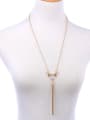 thumb Retro Accessories Long Tassel Sweater Necklace 1