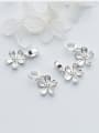 thumb 925 Sterling Silver With Silver Plated Cute Flower Charms 0