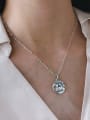 thumb 925 Sterling Silver With Platinum Plated Cute  Little Bird  Necklaces 0