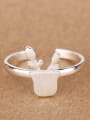 thumb Creative Flowerpot Silver Opening Ring 0