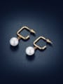 thumb Stainless Steel With  Imitation Pearl Stud Earrings 4