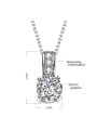 thumb Copper 18K Gold Plated Fashion Zircon Round Two Pieces Jewelry Set 4